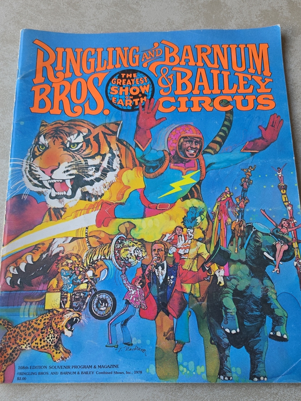 Circus Blue Souvenir Program